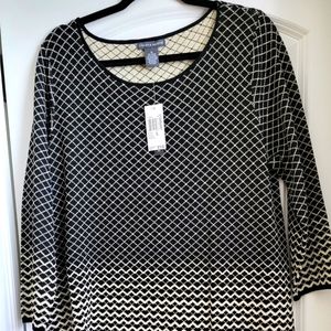 Chelsea & Theodore Asymmetrical Knit Tunic